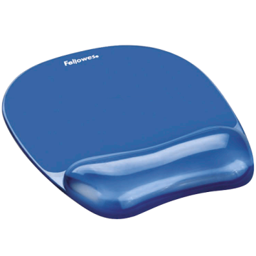 Fellowes Crystal™ Gel Mouse Pad/Wrist Rest (Blue)