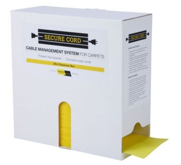 Secure Cord 25m Dispenser Box (Yellow)