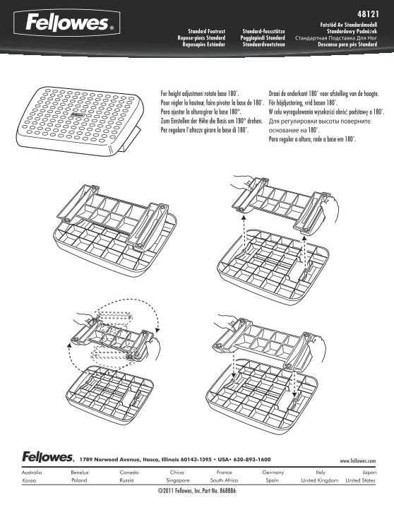 Fellowes Standard Footrest Manual
