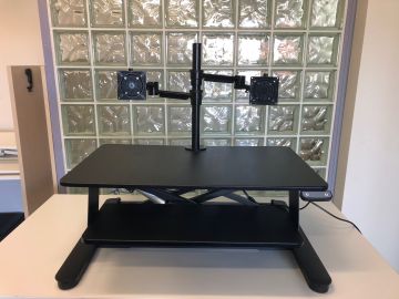 Maxishift-E Dual Sit to Stand Desk (Black)