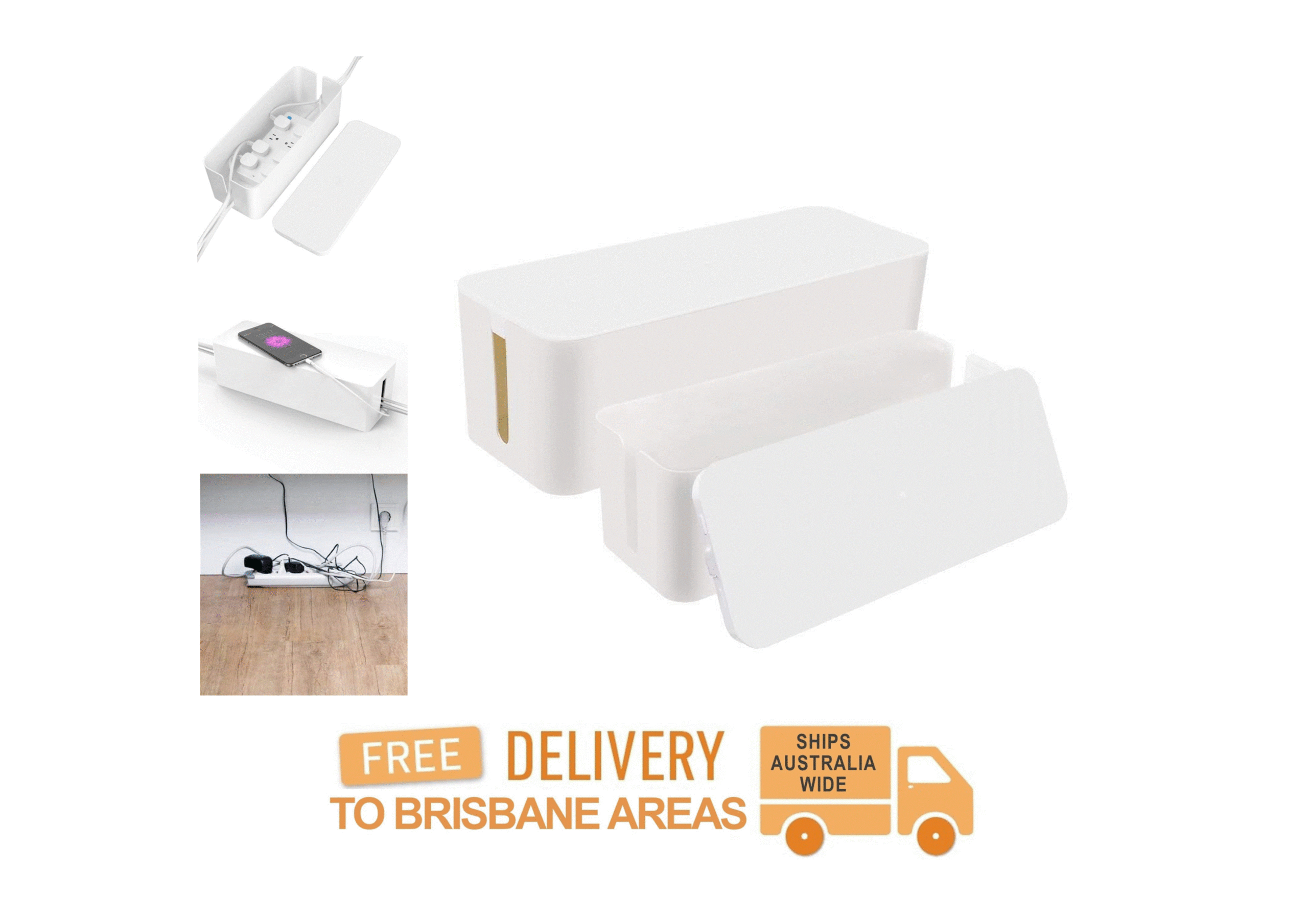 Cable Tidy Box (2 Pack)
