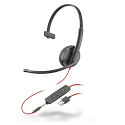 Plantronics/Poly Blackwire 3215 USB-A & 3.5mm Corded Headset