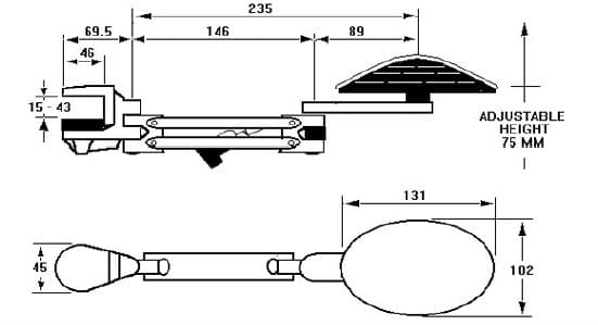 Ergorest Forearm Support - Measurements