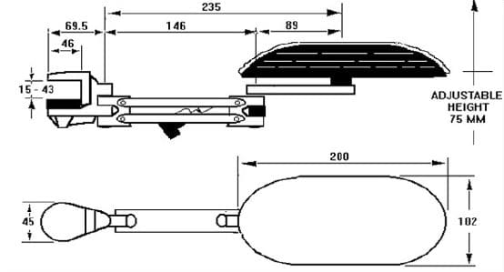 ErgoRest Forearm Support with Long Pad - Dimensions