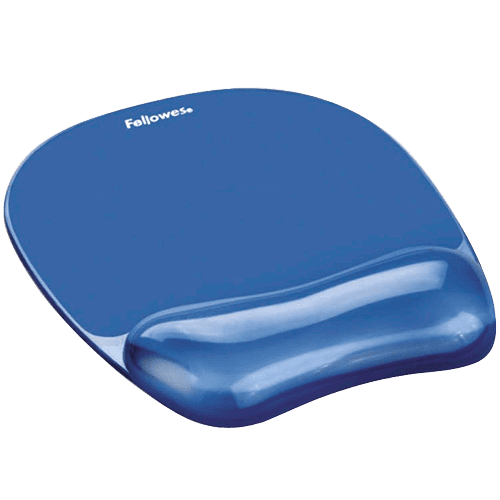 Fellowes Crystal™ Gel Mouse Pad/Wrist Rest (Blue)