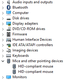 After the OysterMouse USB has been Removed