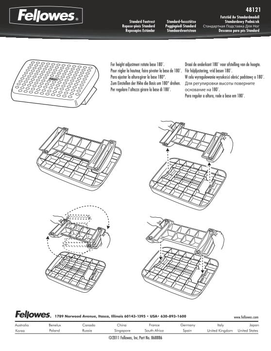 Fellowes Standard Footrest Manual