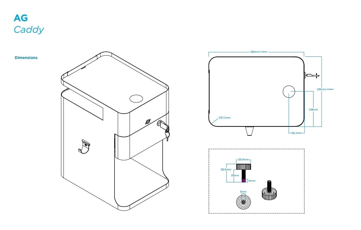 AG Caddy - Dimensions