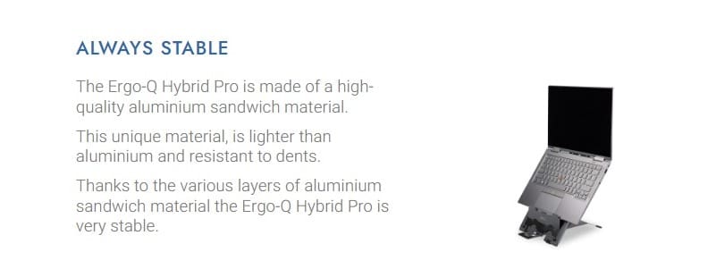 Ergo-Q Hybrid Stand - Always Stable