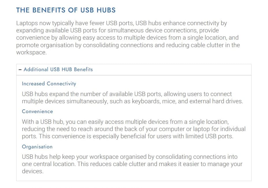The Benefits of USB Hubs