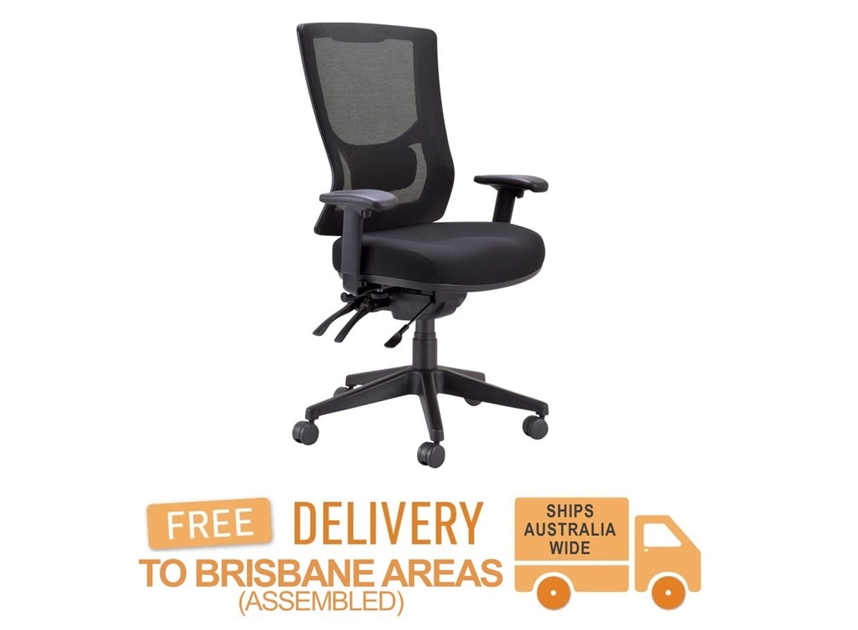Buro Metro II 24/7 High Back Chair with Nylon Base and Armrests
