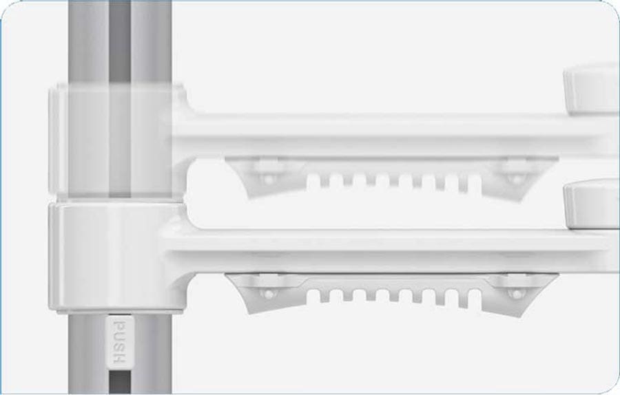 C.ME Monitor Arm (White) - height adjustment