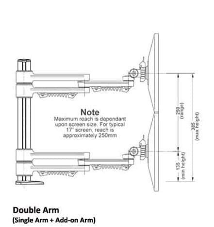 C.ME Dual Monitor Arm