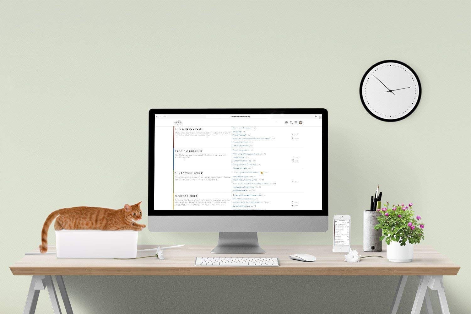 Cable Tidy Box at the workstation