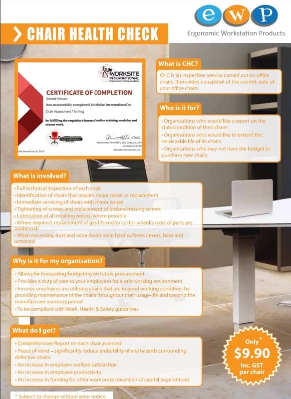 Chair Health Check (CHC) - Image 2