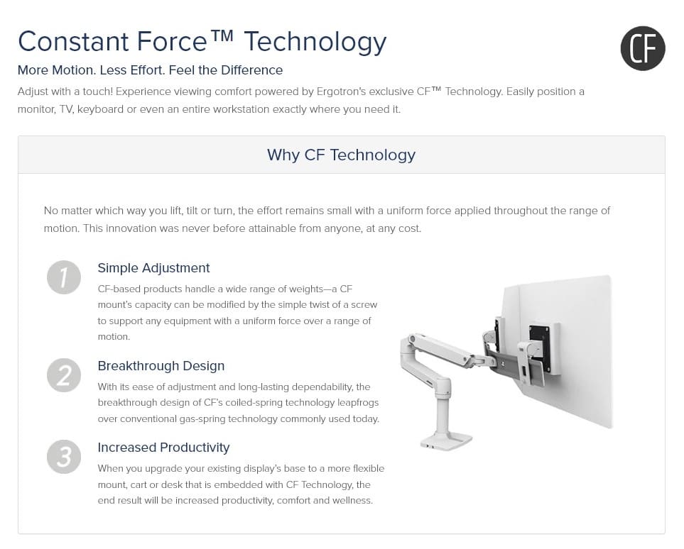 Ergotron LX Dual Direct Arm