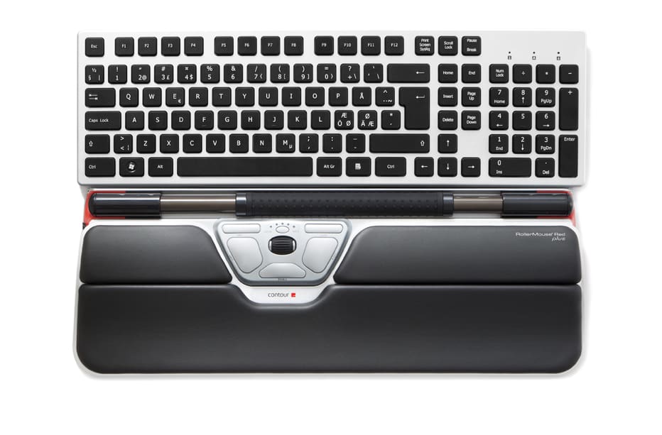 Contour RollerMouse Re:d Plus setup with Keyboard