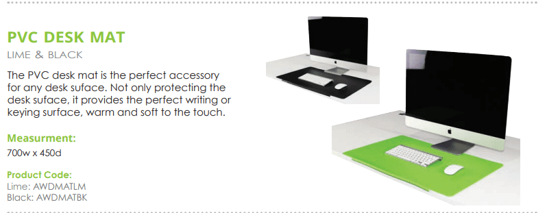 Desk Mat - Colour Options