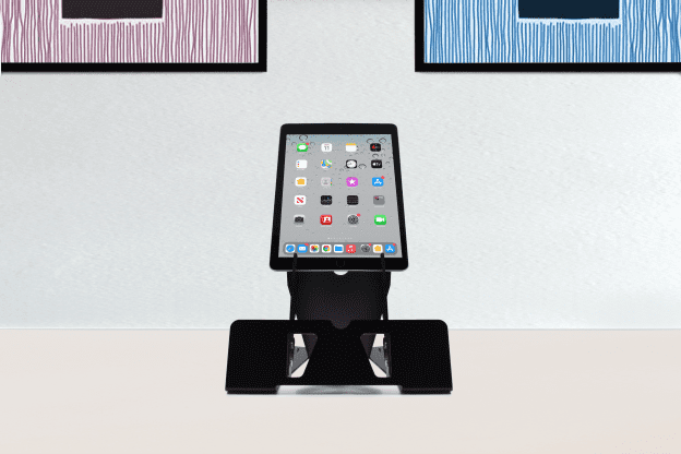Ergoapt Perch Tablet Stand - at workstation