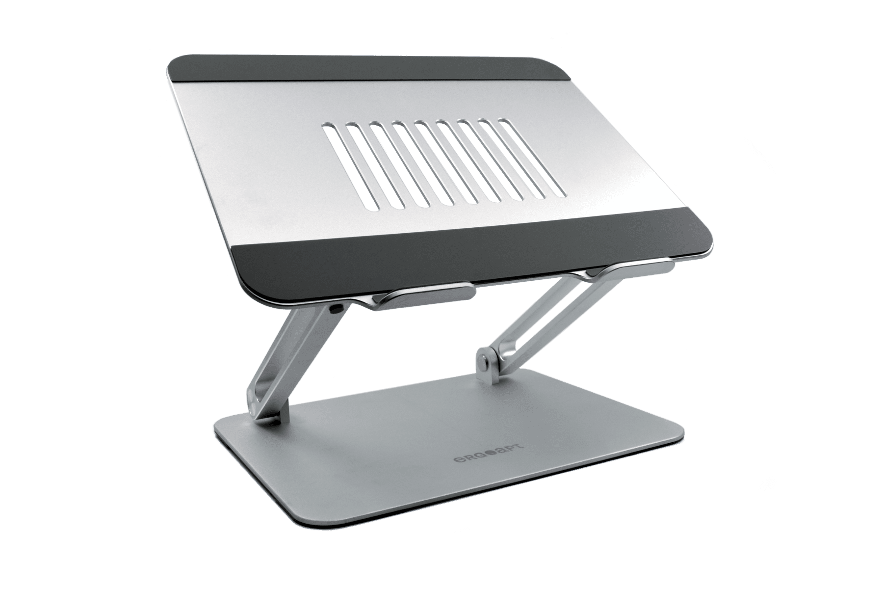 Ergoapt Tower Laptop Stand - Medium Height, Front View Angled