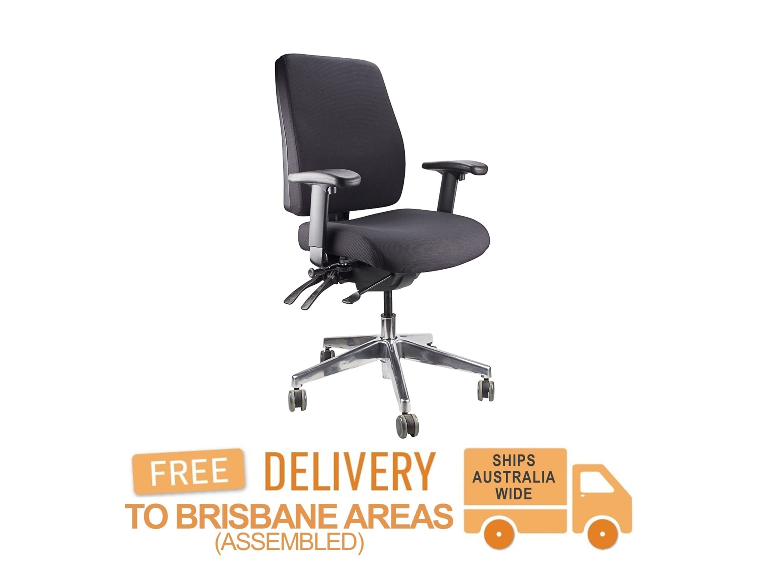 Ergoform (Black Fabric, Alloy Base)