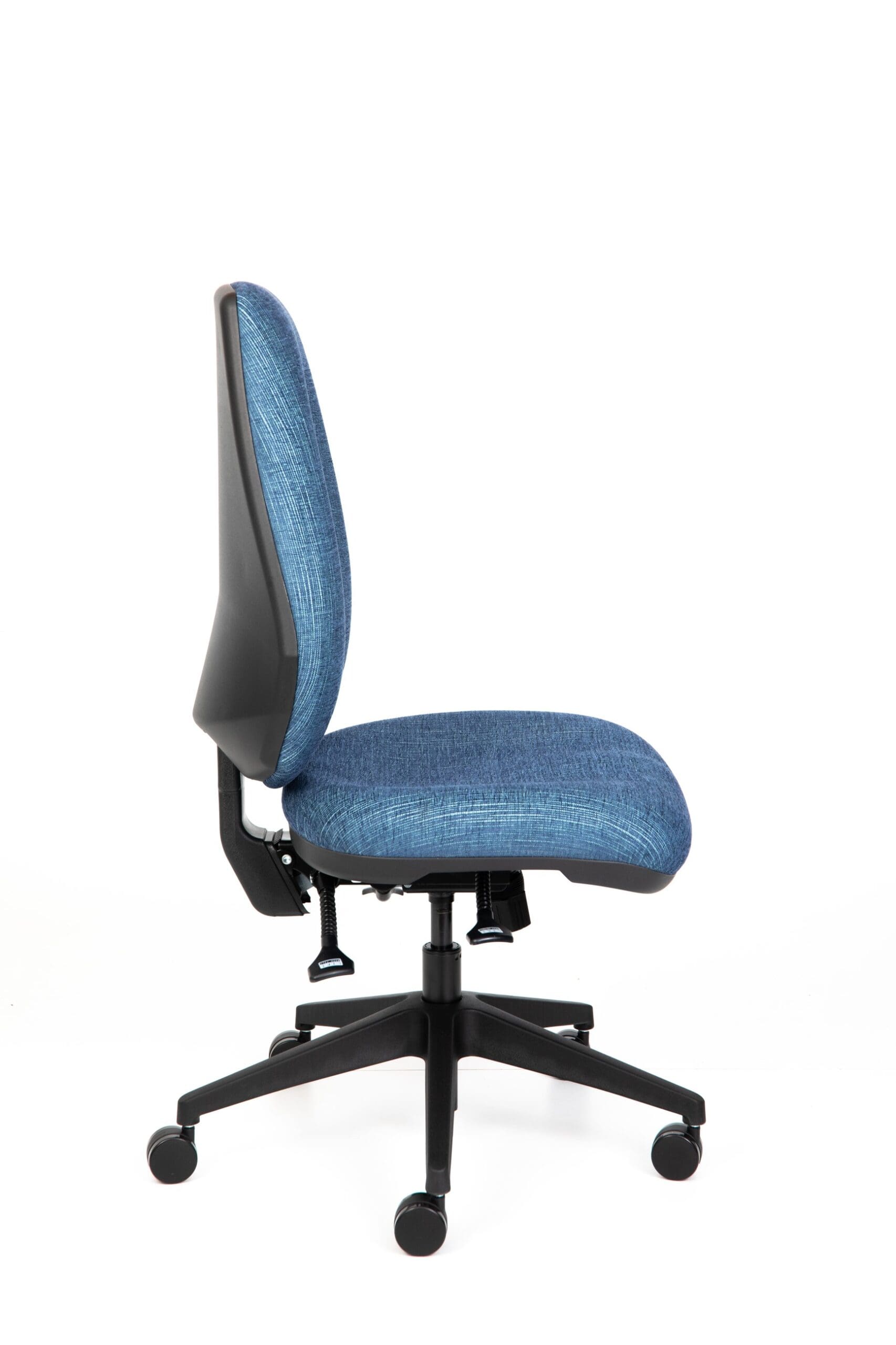 Ergomax (Blue Fabric, Profile Right View)