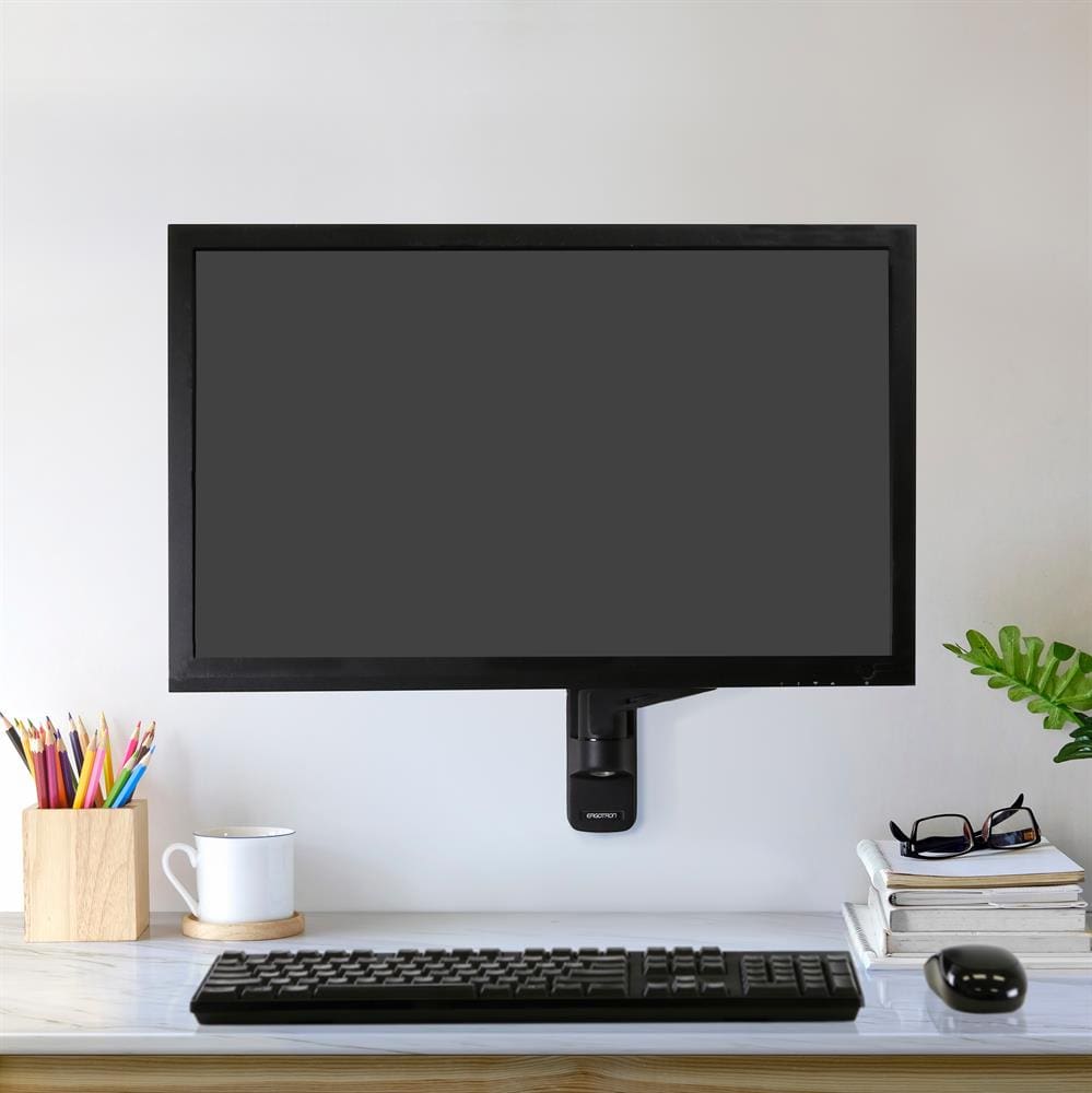 Ergotron MXV Wall Monitor Arm (Black) - mounting a monitor screen in the office