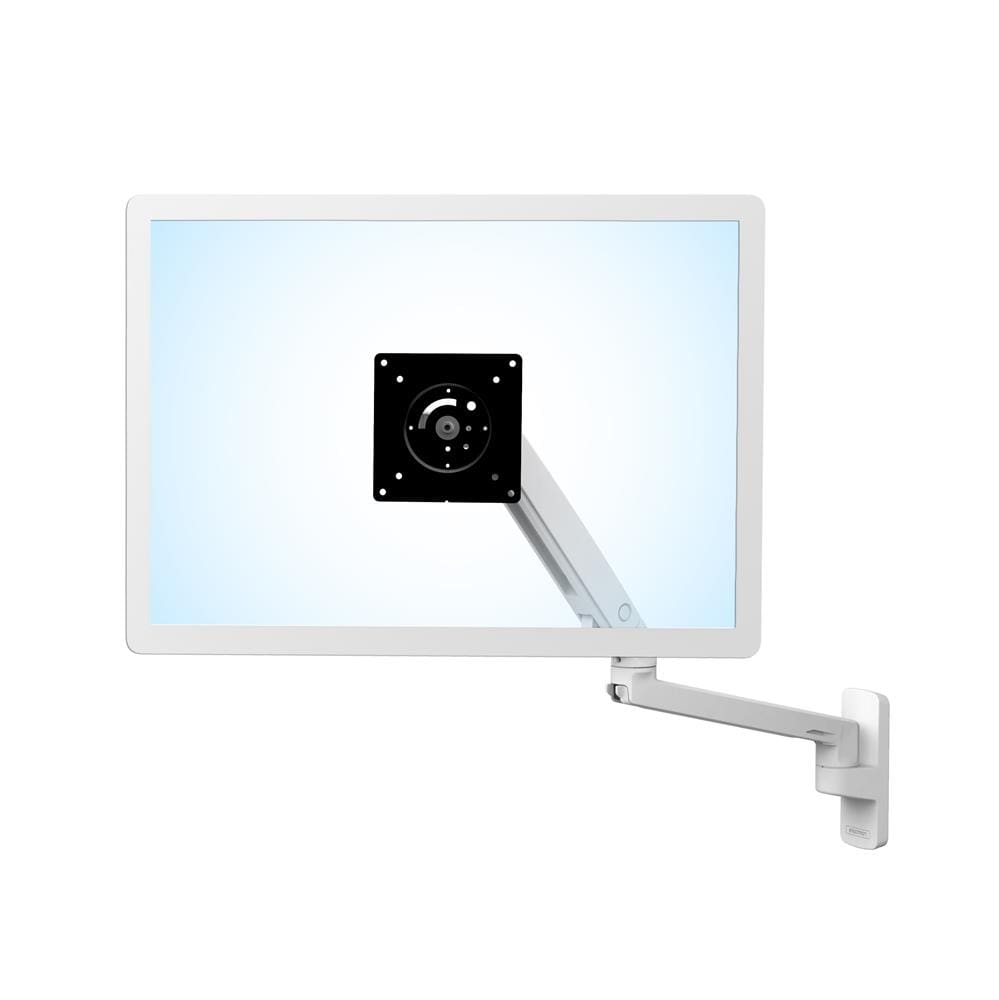 Ergotron MXV Wall Monitor Arm (White) - Front View