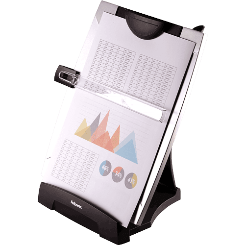 Fellowes Office Suites Desktop Copyholder - in use