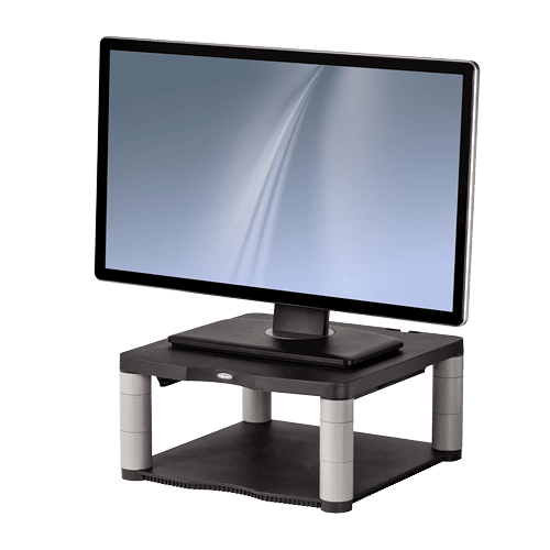 Fellowes Premium Monitor Riser in Use