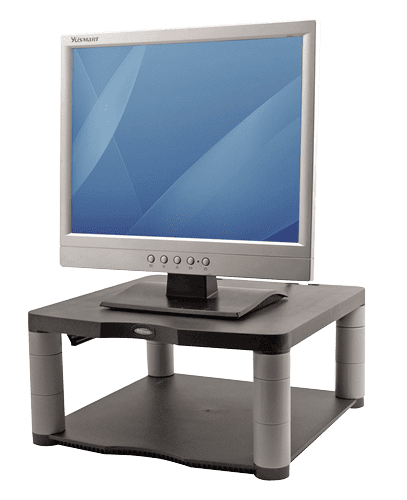 Fellowes Premium Monitor Riser in Use