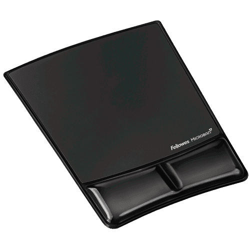 Fellowes Mouse Pad and Wrist Support (Black)