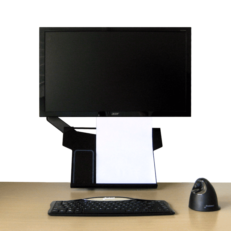 Float Document Holder with portrait document in use