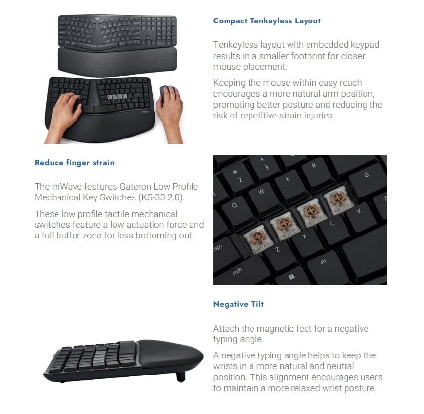 Kinesis mWave Mechanical Keyboard