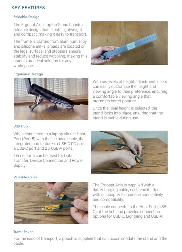 Ergoapt Axis Laptop Stand - Image 4