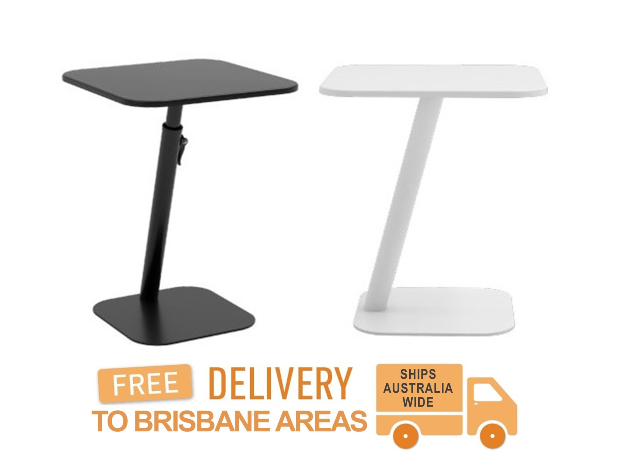 Marco Polo Laptop/Side Table (Black & White)