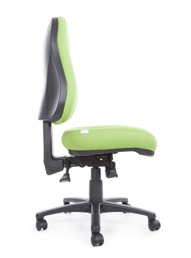 Miracle Maxi Task Chair (High Back, Extra Large Moulded Gel-Teq G1 Seat) - Profile View
