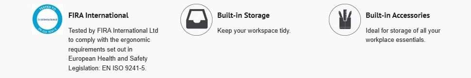 Office Suites Premium Monitor Riser Features
