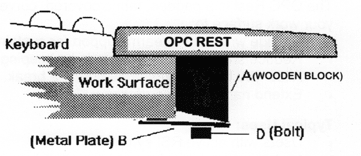 OPC-600 Dual Forearm Support - Metal Plate