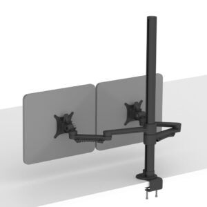 C.ME Dual Monitor Arm with Extended Post (Black)