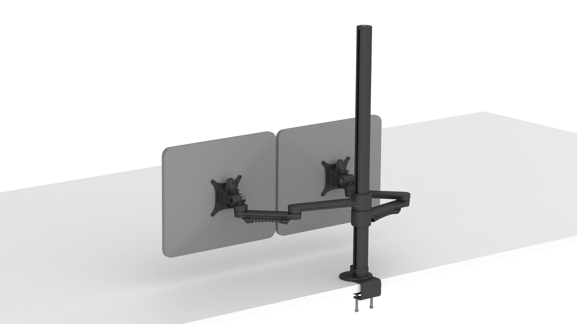 C.ME Dual Monitor Arm with Extended Post (Black)