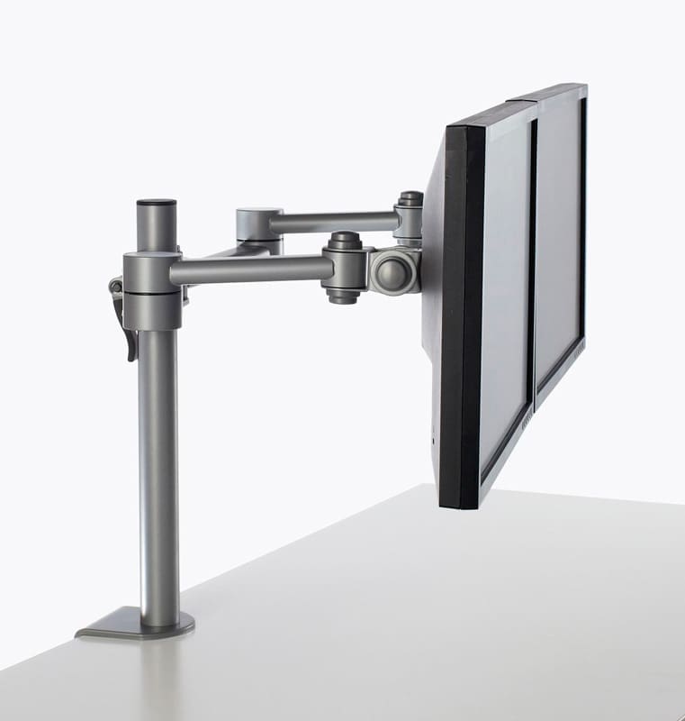 Pluto Dual Monitor Arm (Silver)