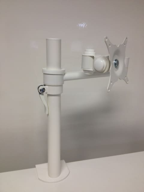 Pluto Single Monitor Arm (White)