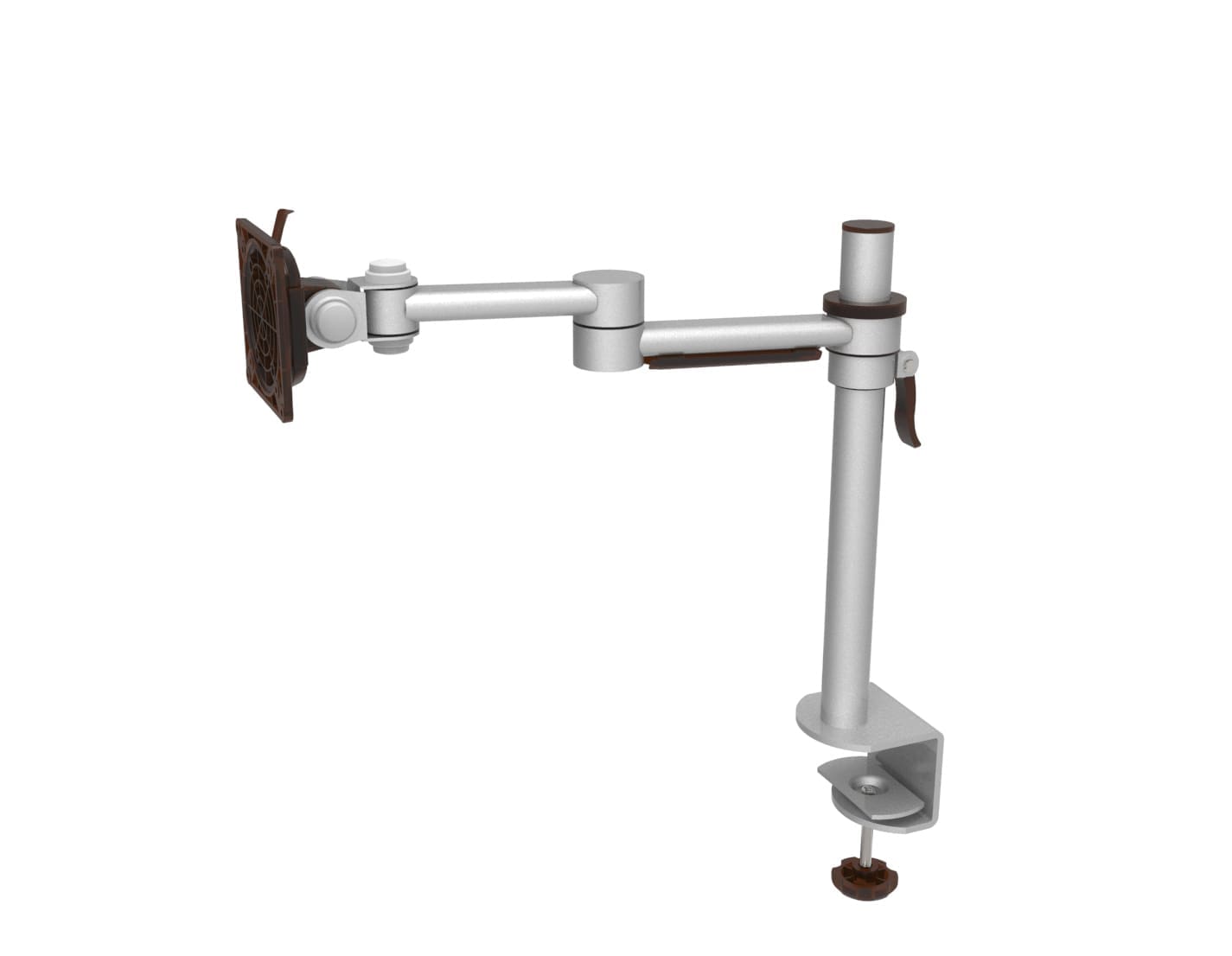 Pluto Single Monitor Arm (Silver)