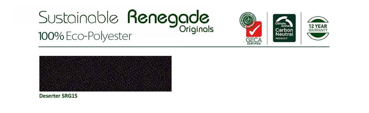 Fabric - House Black Sustainable Renegade Deserter SRG015