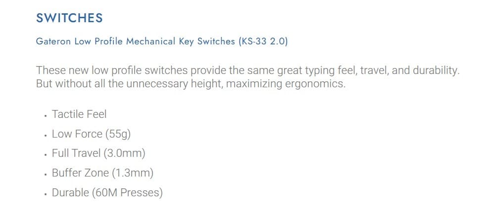 Kinesis mWave Mechanical Keyboard