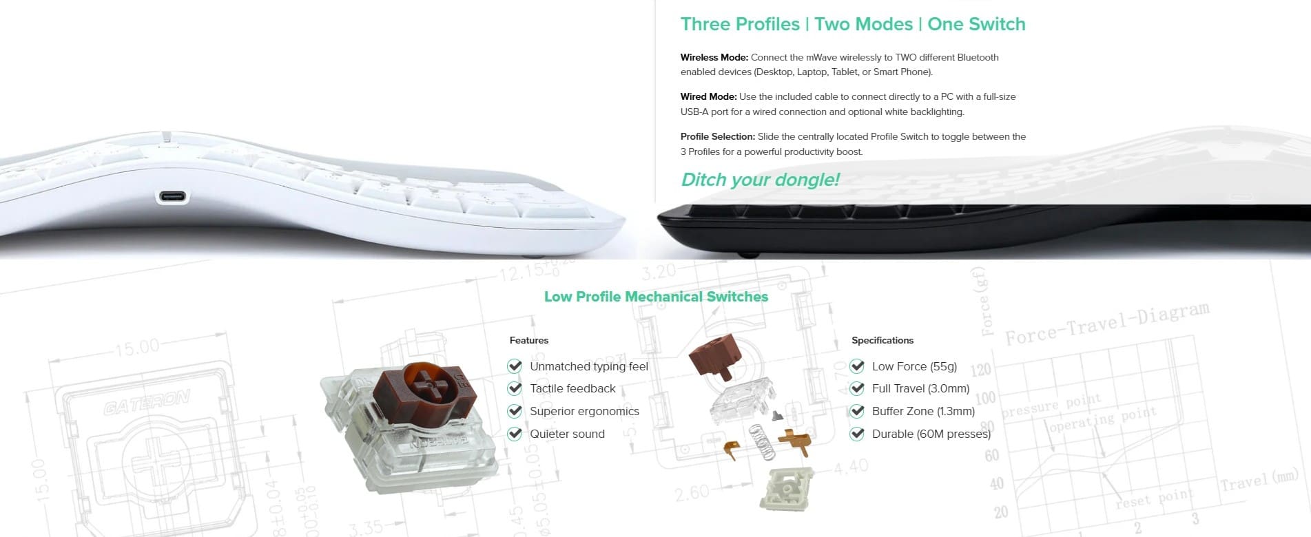 Kinesis mWave Mechanical Keyboard