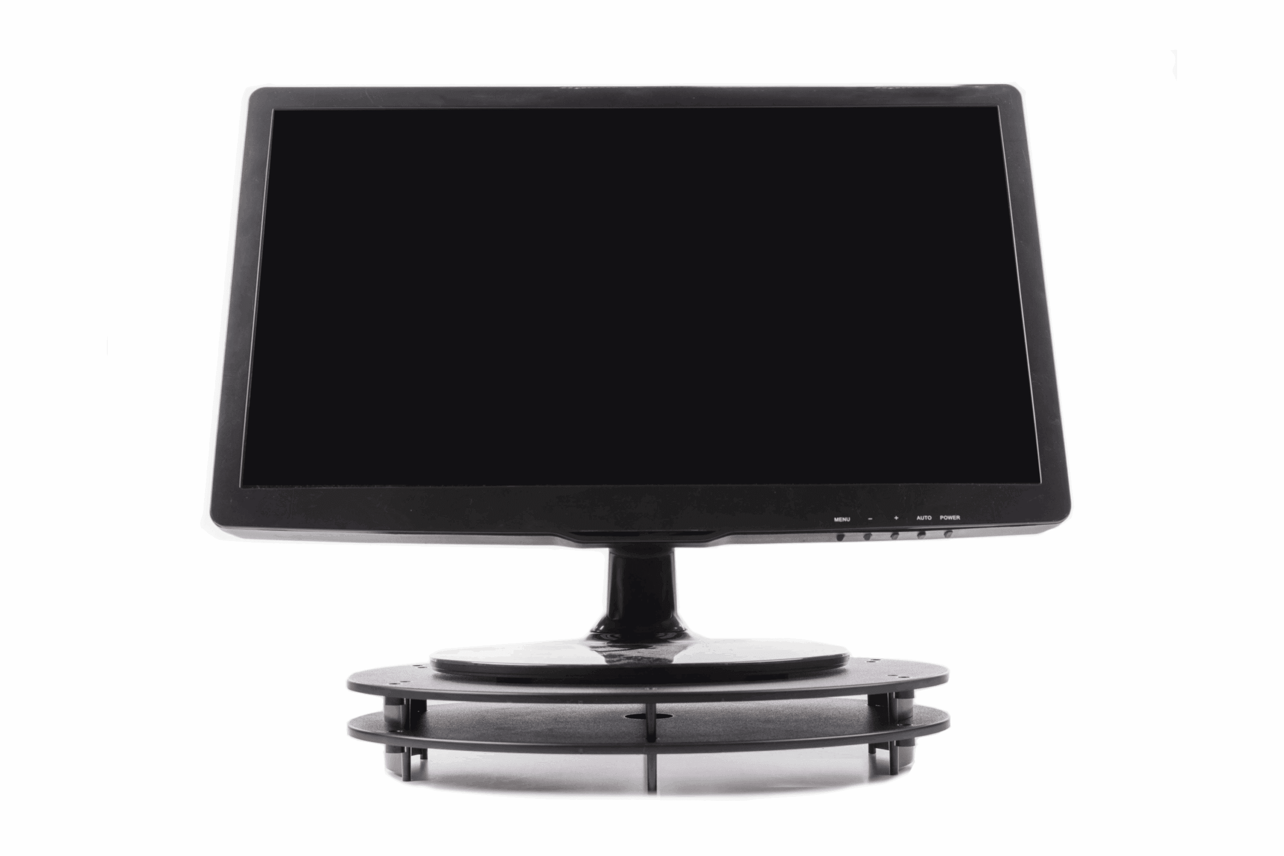 VuRyte Monitor Riser x 2 with Flat Screen (Monitor Screen Not Included)