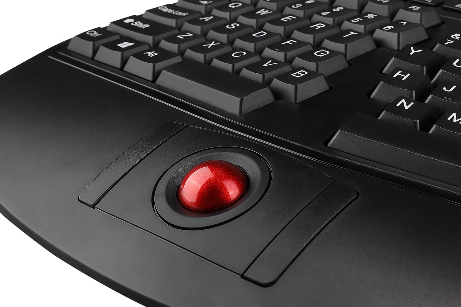 Adesso Tru-Form 3500 - 2.4GHz Wireless Ergonomic Trackball Keyboard